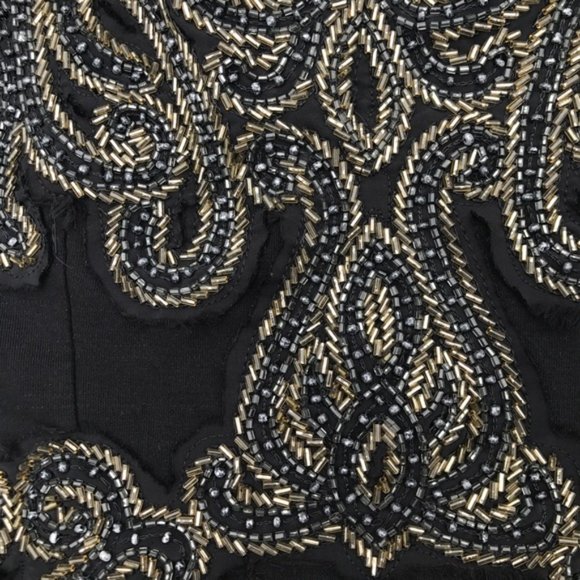 ✨Free People Strapless Beaded Black Bodycon Dress - Picture 4 of 5